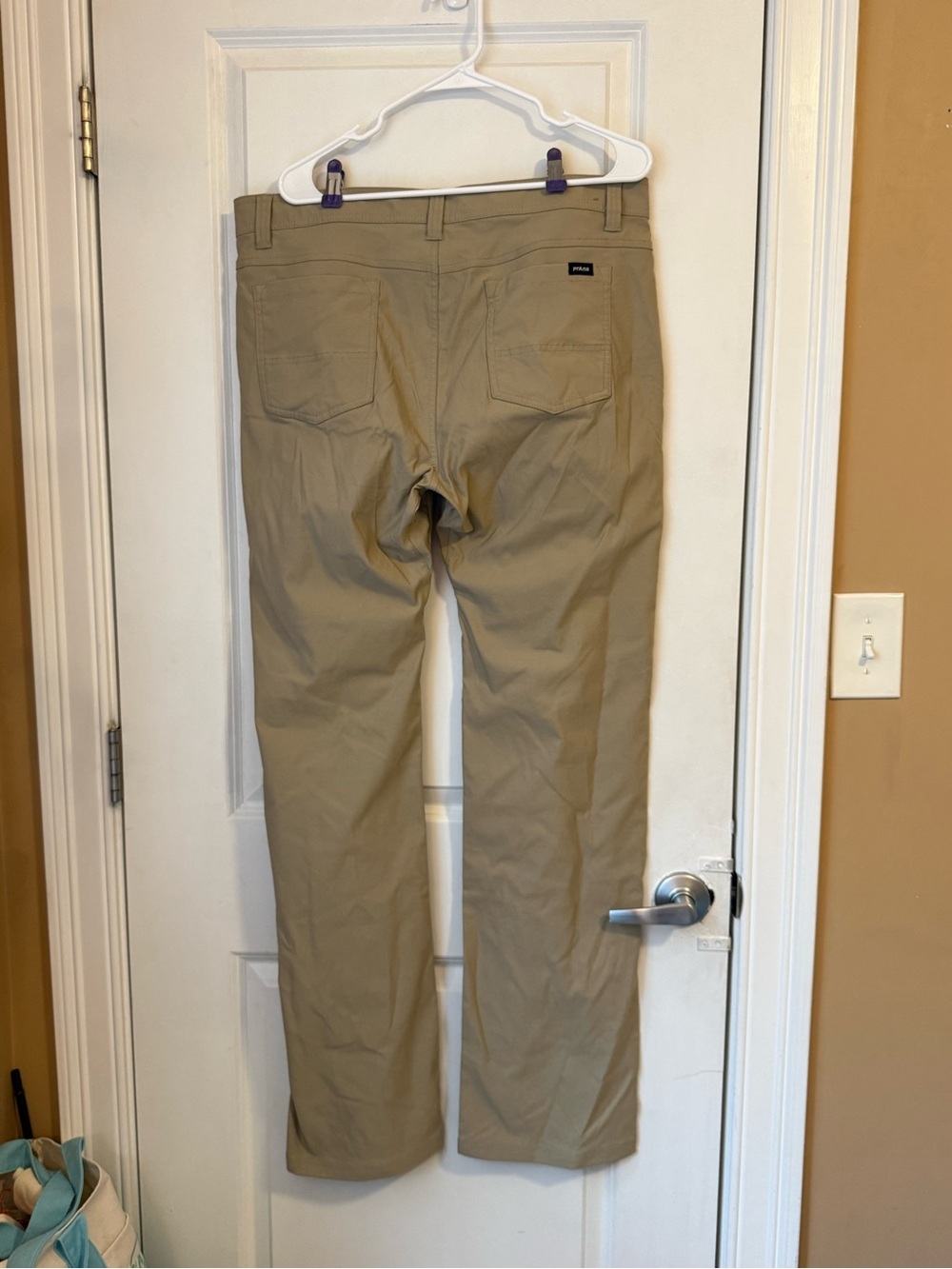 Men's prAna Khaki Stretch casual/hiking pants 36x36